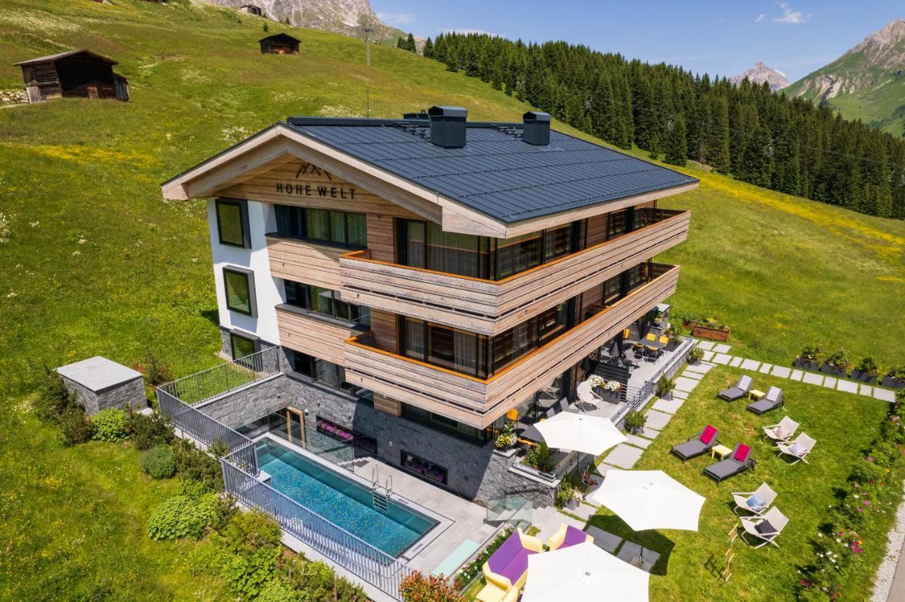 Chalet Hohe Welt - Luxury Apartments 레흐암 아르베르크 외부 사진