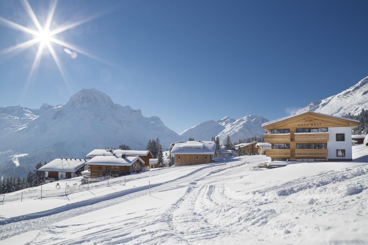 Chalet Hohe Welt - Luxury Apartments 레흐암 아르베르크 외부 사진